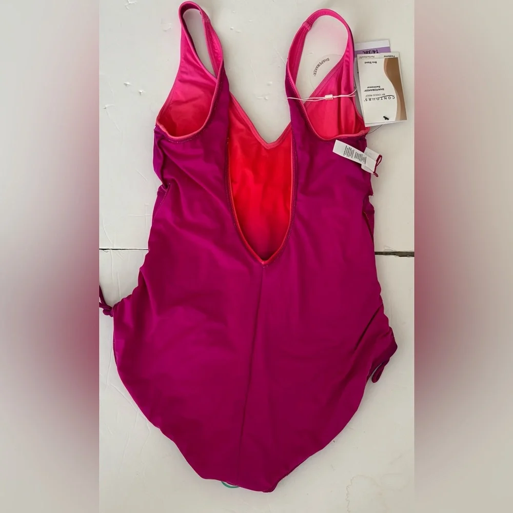 Contours by Coco Reef Swimwwear Magenta size 14/38C Underwire One piece Swim - Picture 9 of 9